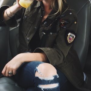 Cinq a sept military jacket